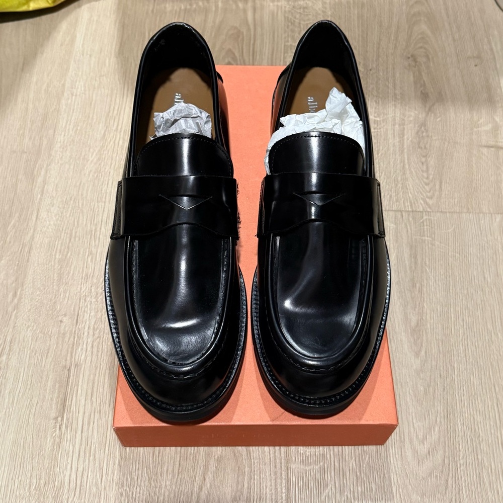 Albertobressan black loafers size 41 (US10) NWT